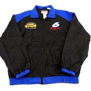 NASCAR Vintage MARK MARTIN Checkered Flag sports, full zip long sleeve lined